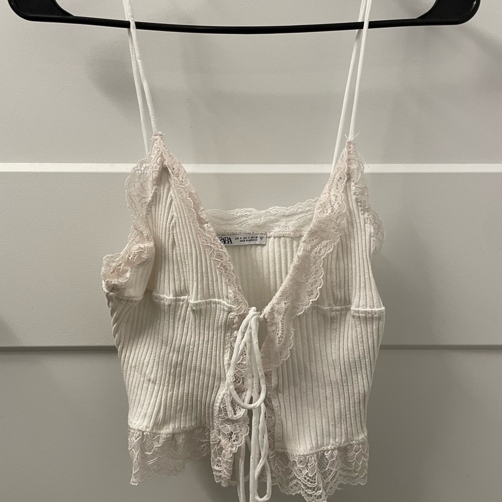 Zara Lace tie top